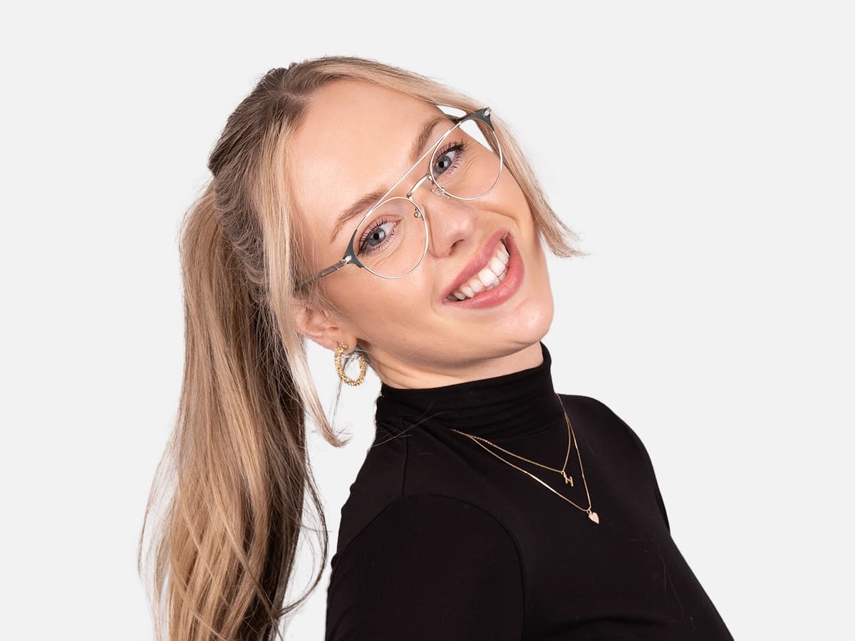 Metal Round Glasses-52