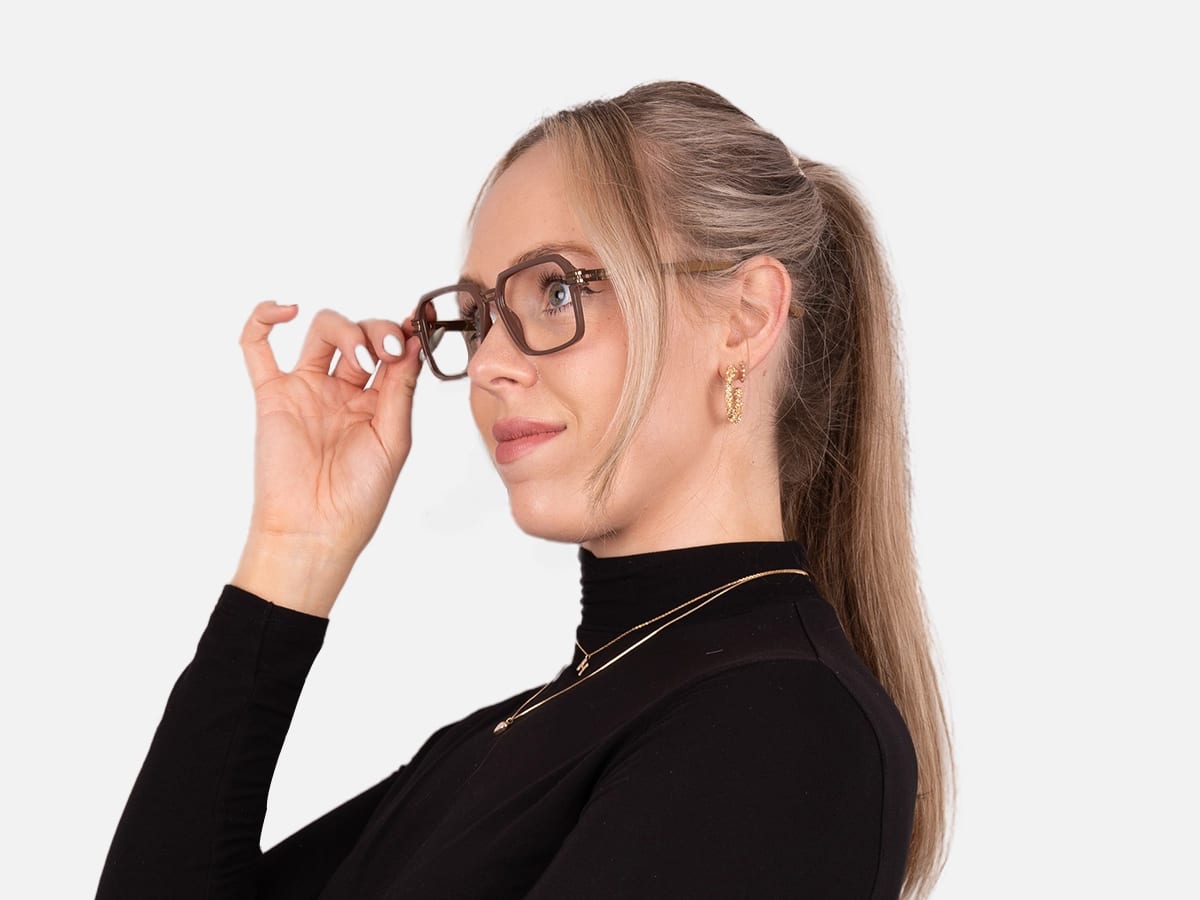 Brown Frame Eyeglasses-55