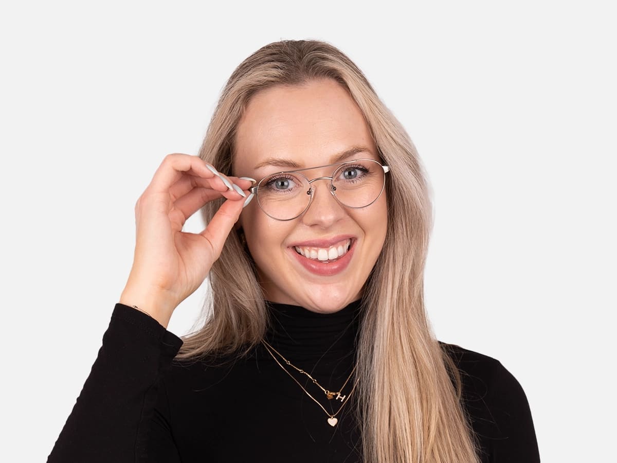 Gunmetal Black Frame Pilot Glasses-53