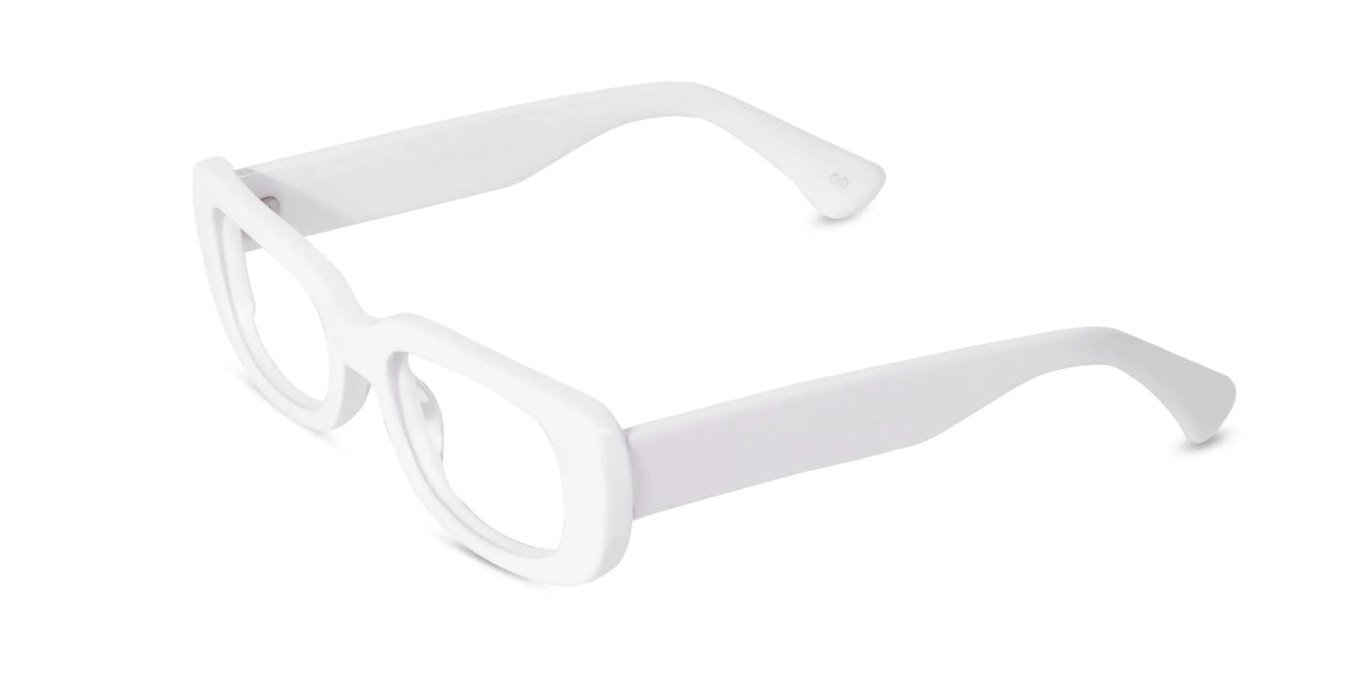 White Frame Glasses-2