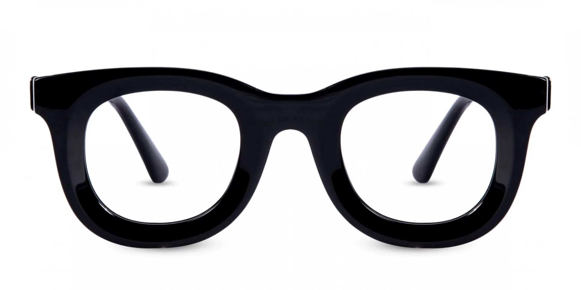 Black Thick Frame Glasses-2