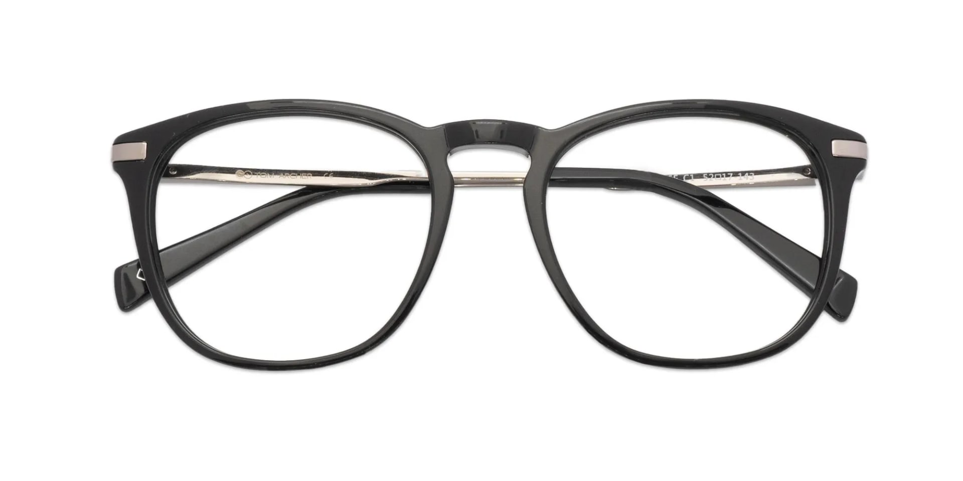 Black Square Keyhole Glasses-2
