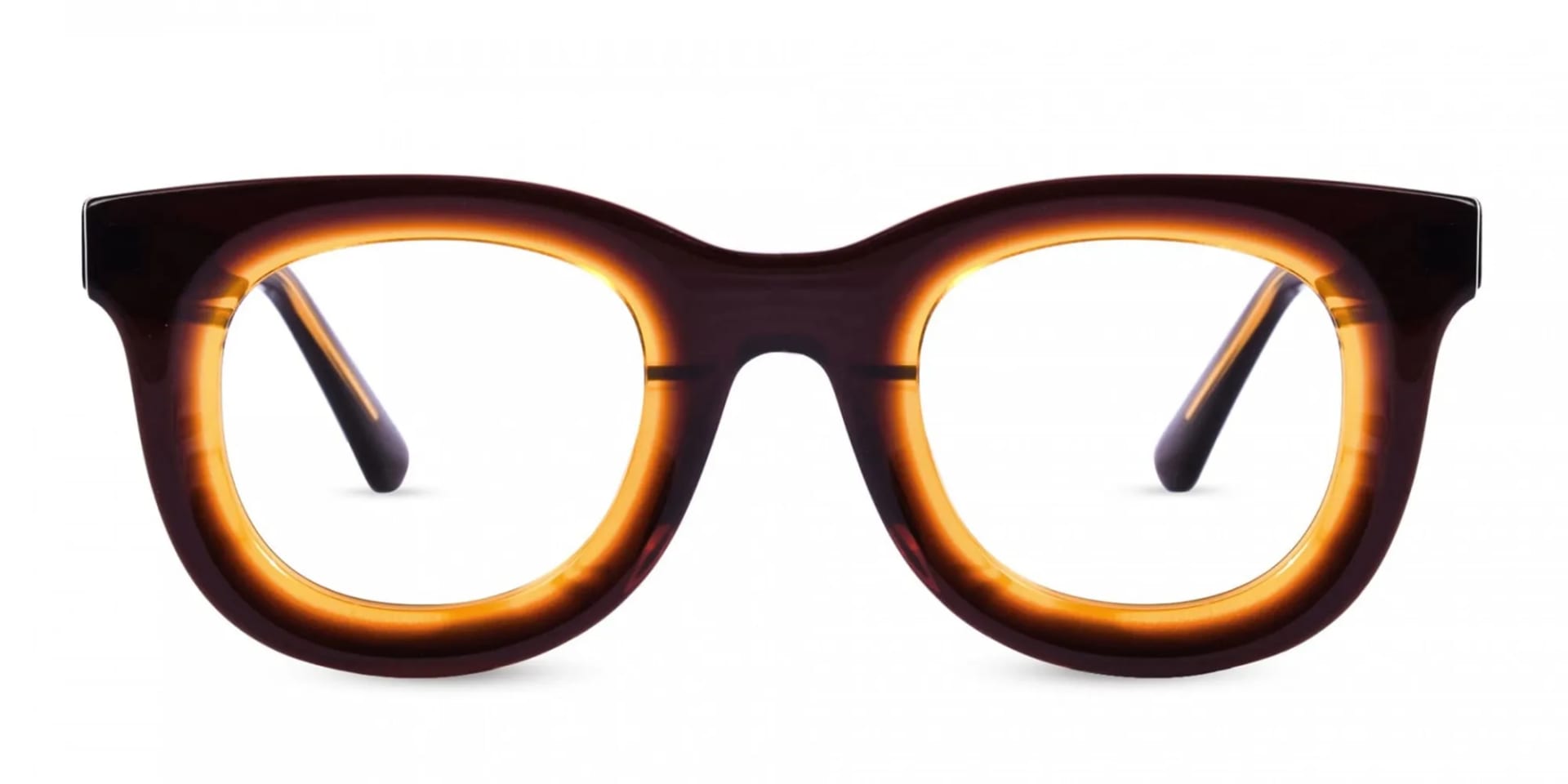 Thick Brown Square Glasses-2