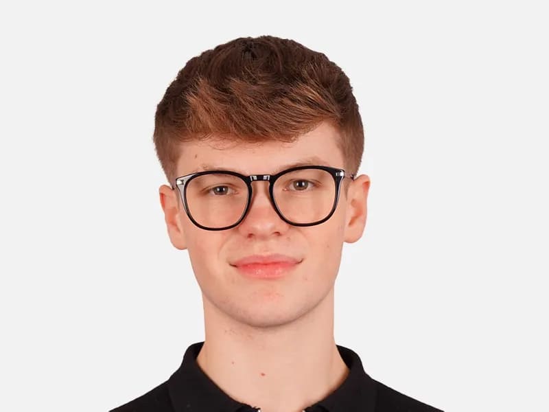 Black Square Keyhole Glasses-2