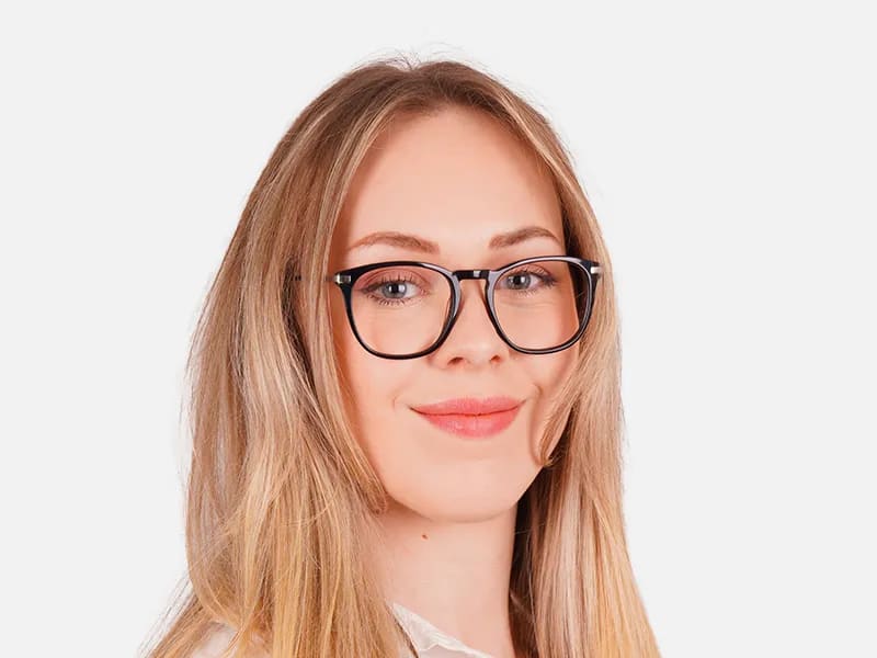 Black Square Keyhole Glasses-2