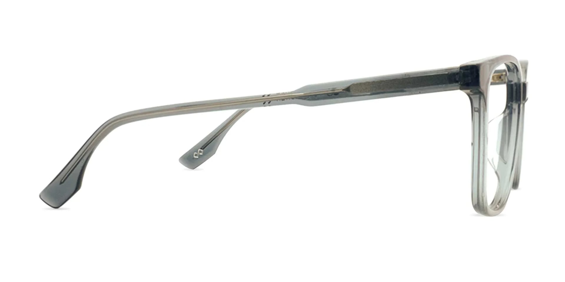 Blue Frame Square Transparent Glasses-2