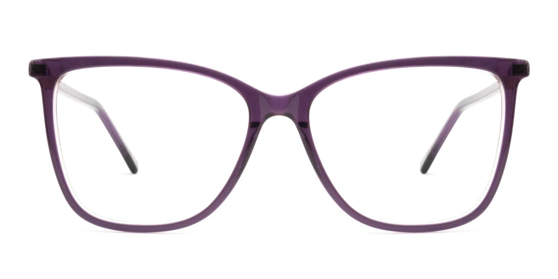Cat Eye Glasses Purple-2