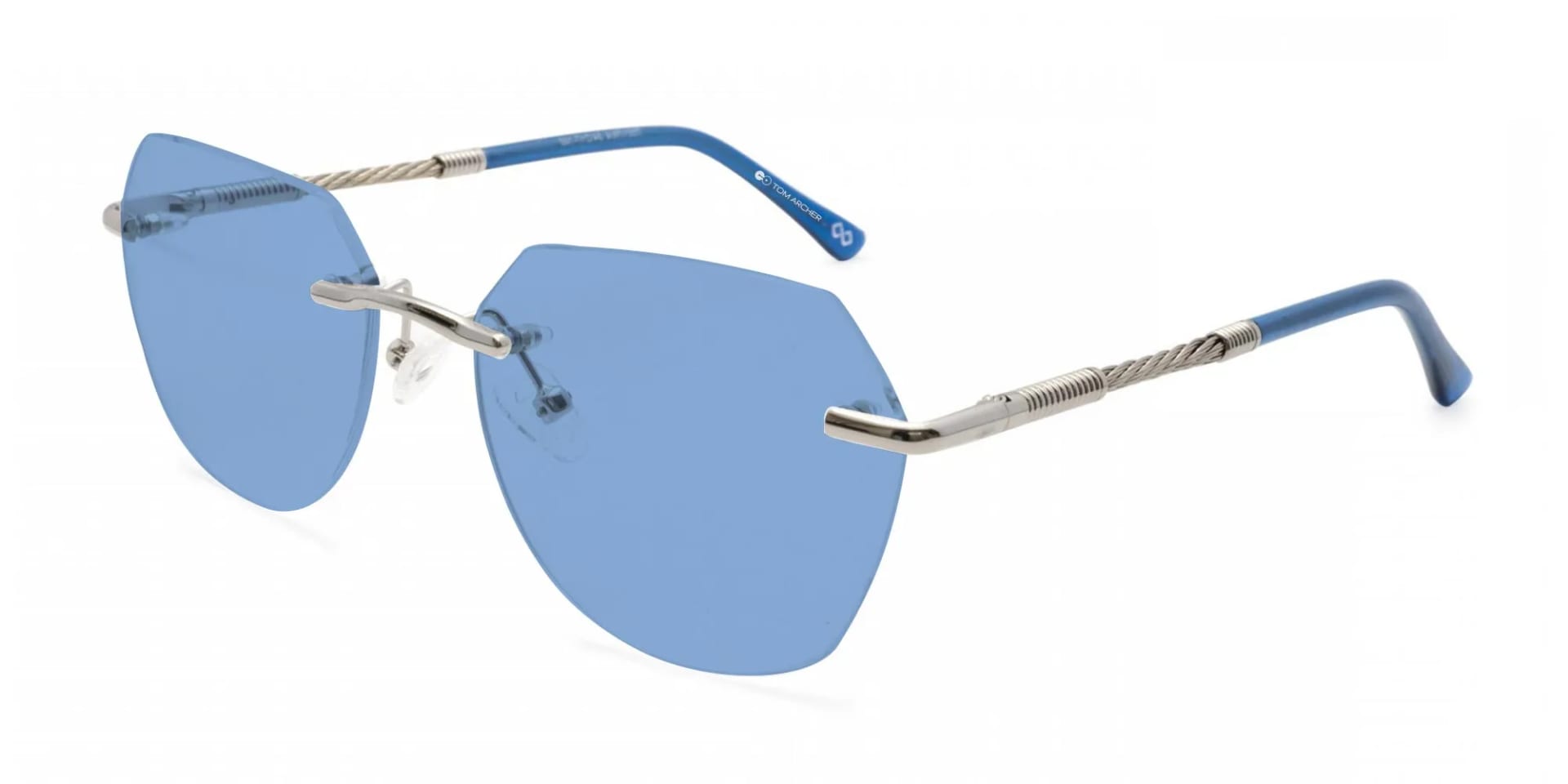 Rimless Hexagon Sunglasses-2