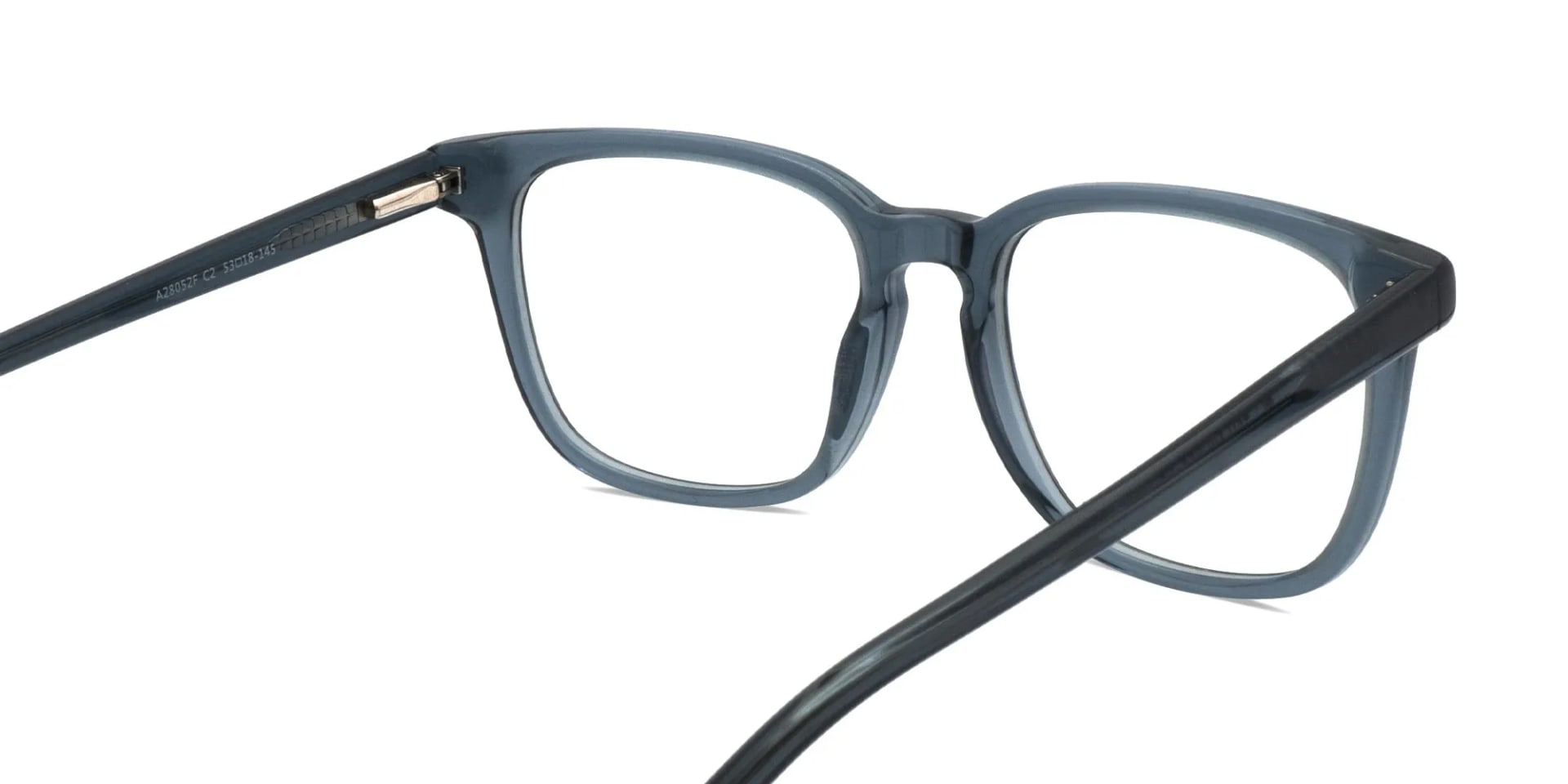 Dusty Blue Square Glasses-2