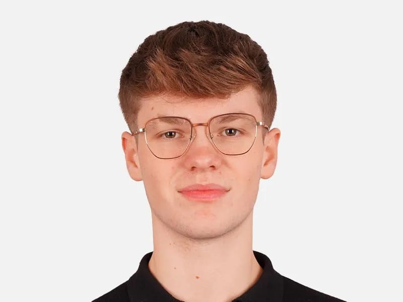 Gold Metal Frame Glasses-2