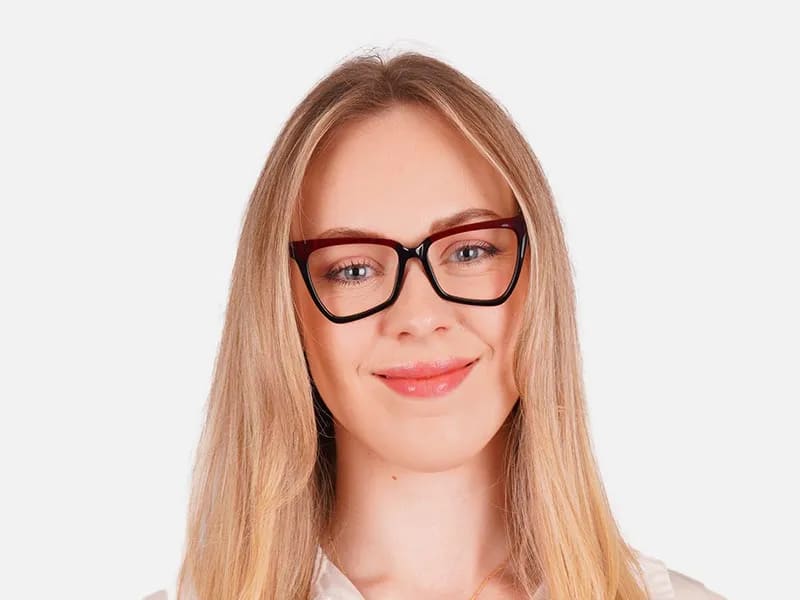 Square Cat Eye Glasses-53 