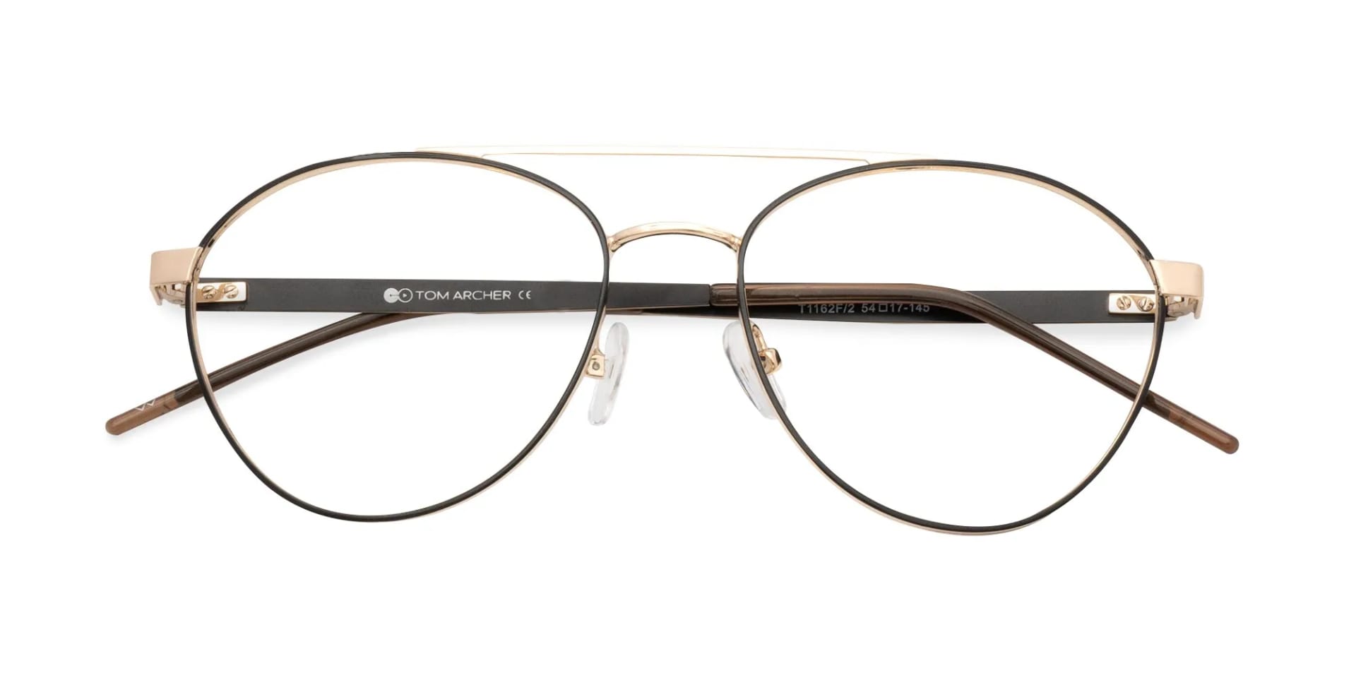 Black and Gold Pilot Eyeglasses-2