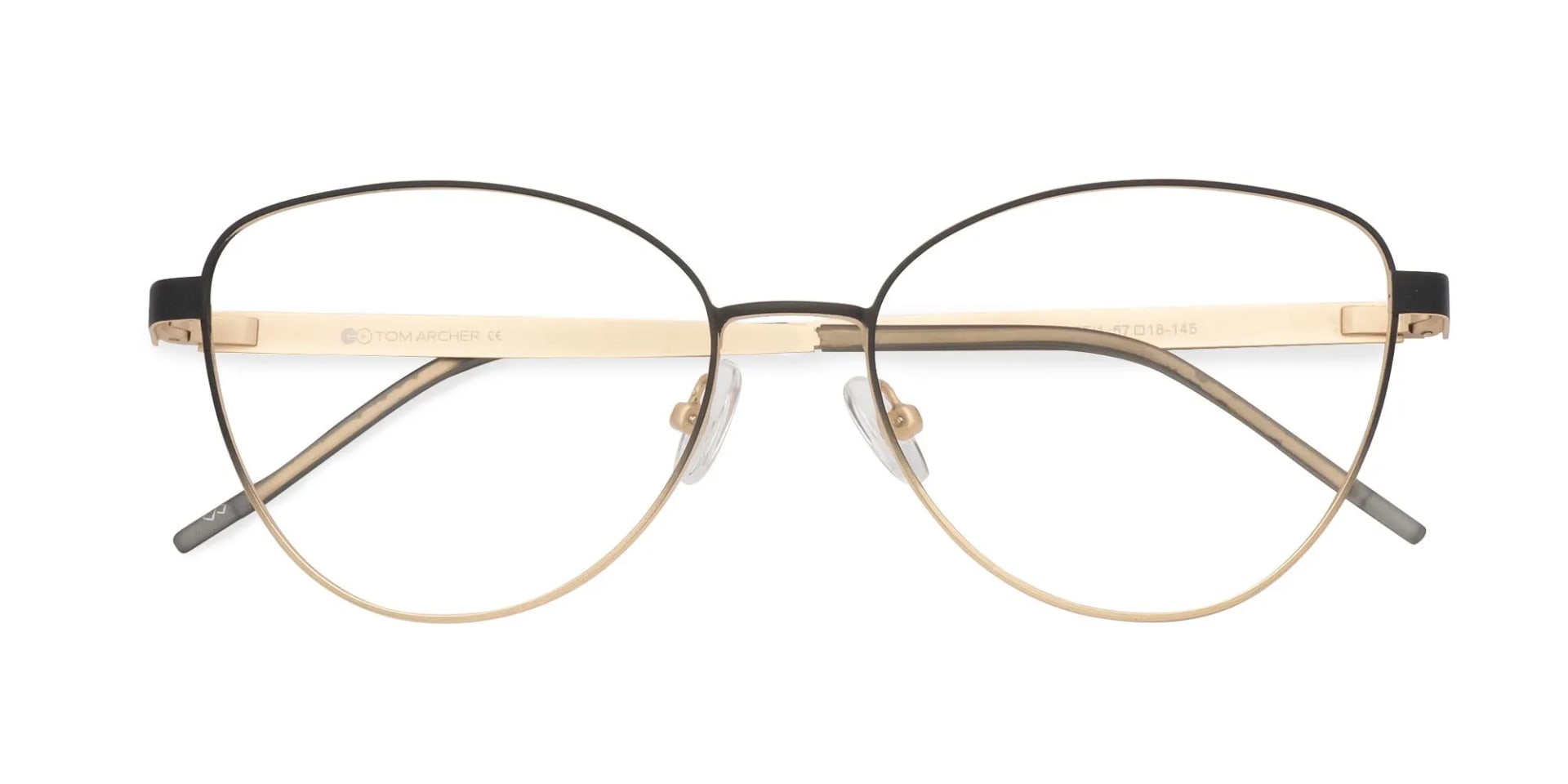 Cat Eye Metal Frame Glasses-2