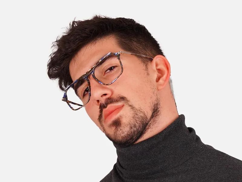 Flat Top Tortoiseshell Glasses-2