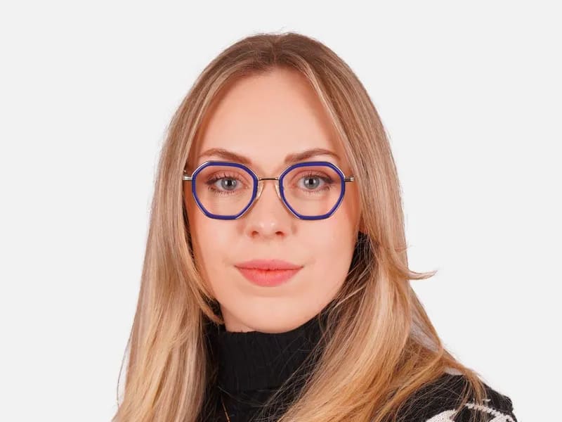 Blue Hexagon Glasses-2