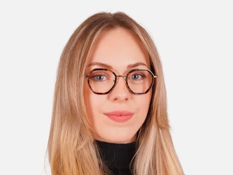 Hexagon Shape Glasses Frames-2