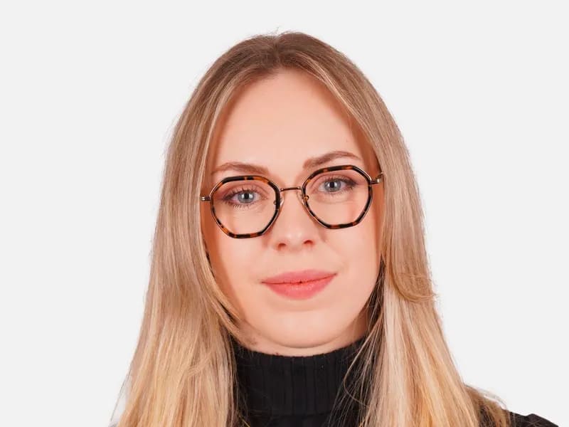 Hexagon Shape Glasses Frames-2