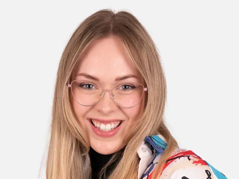 Wire Rim Cat Eye Glasses-2