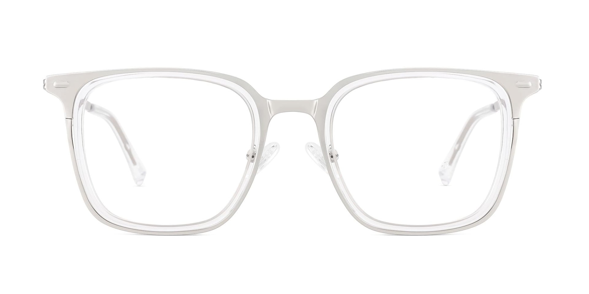 Clear Square Prescription Glasses-1