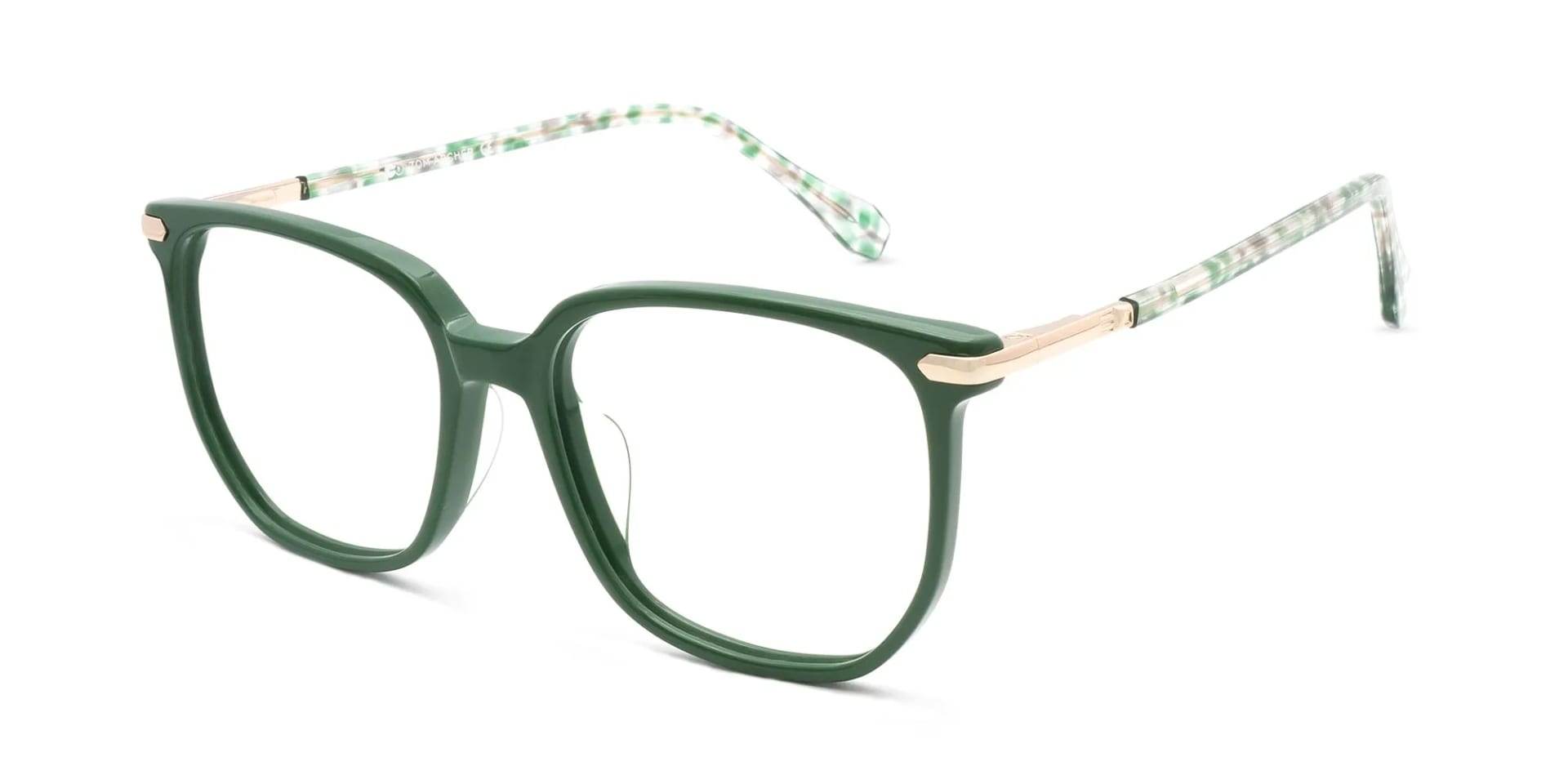 Green Frame Glasses-2