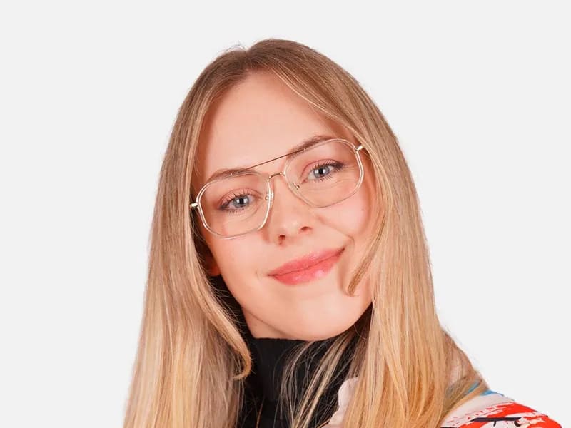 Double Bridge Glasses Frame-2