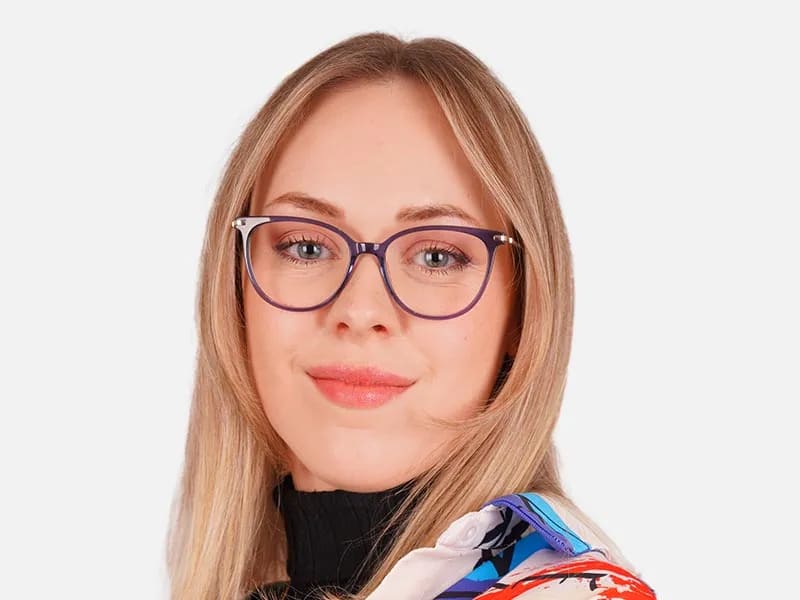 Round Cat Eye Eyeglasses-2