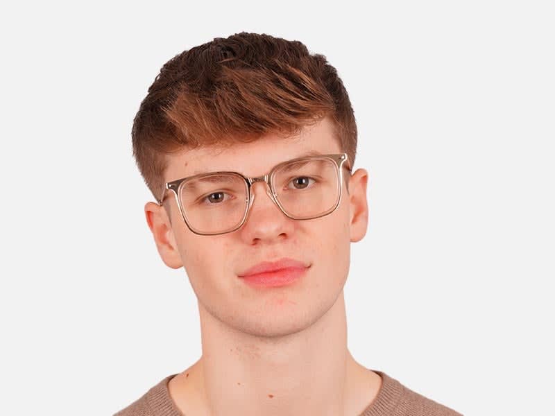 Gold Metal Frame Glasses-44