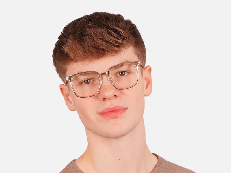Gold Metal Frame Glasses-42