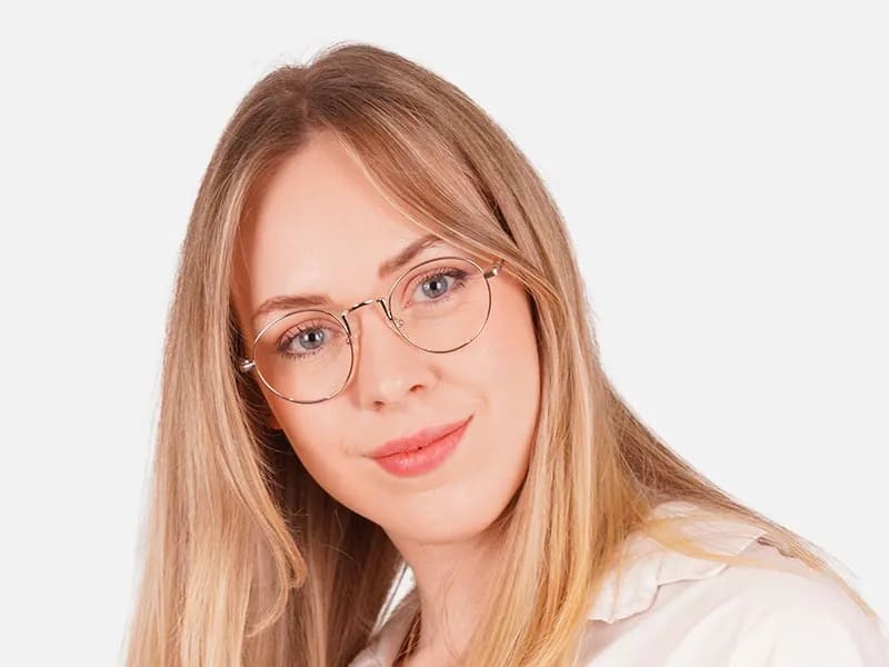 Gold Round Wire Glasses-2