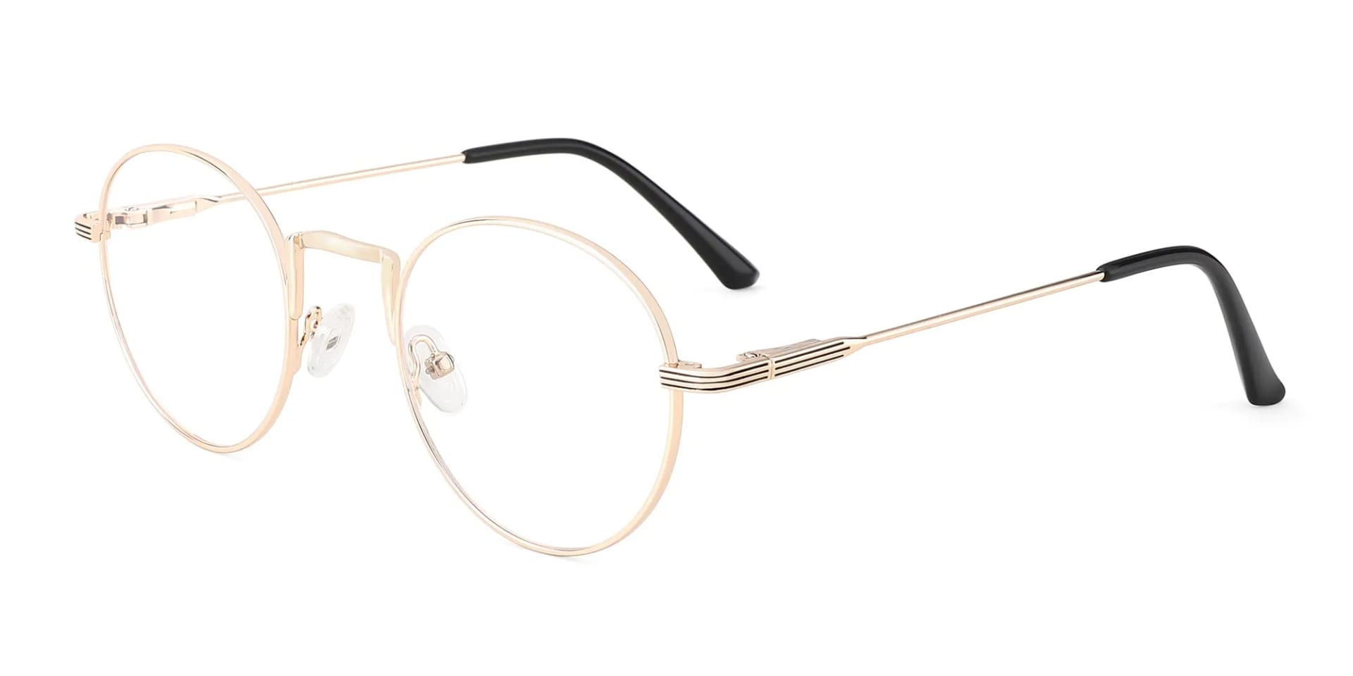 Gold Round Wire Glasses-2