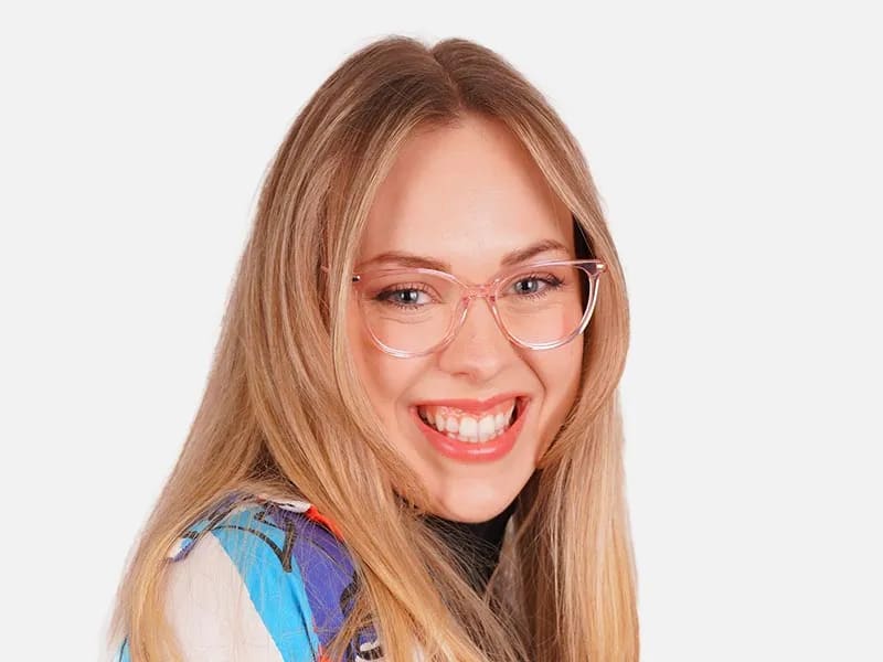 Pink Cat Eye Reading Glasses-2