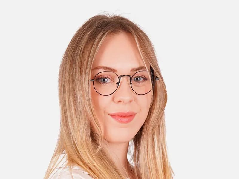 Black Wire Frame Glasses-2