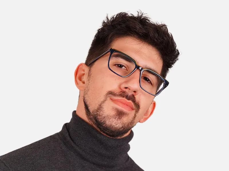 blue square full rim frames-2