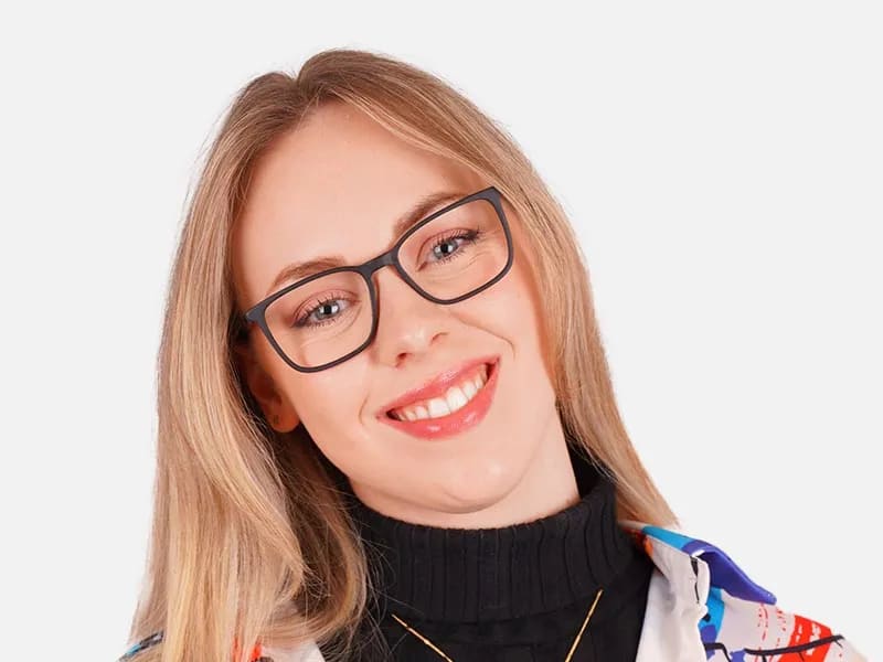 Rectangular Rimmed Glasses-2