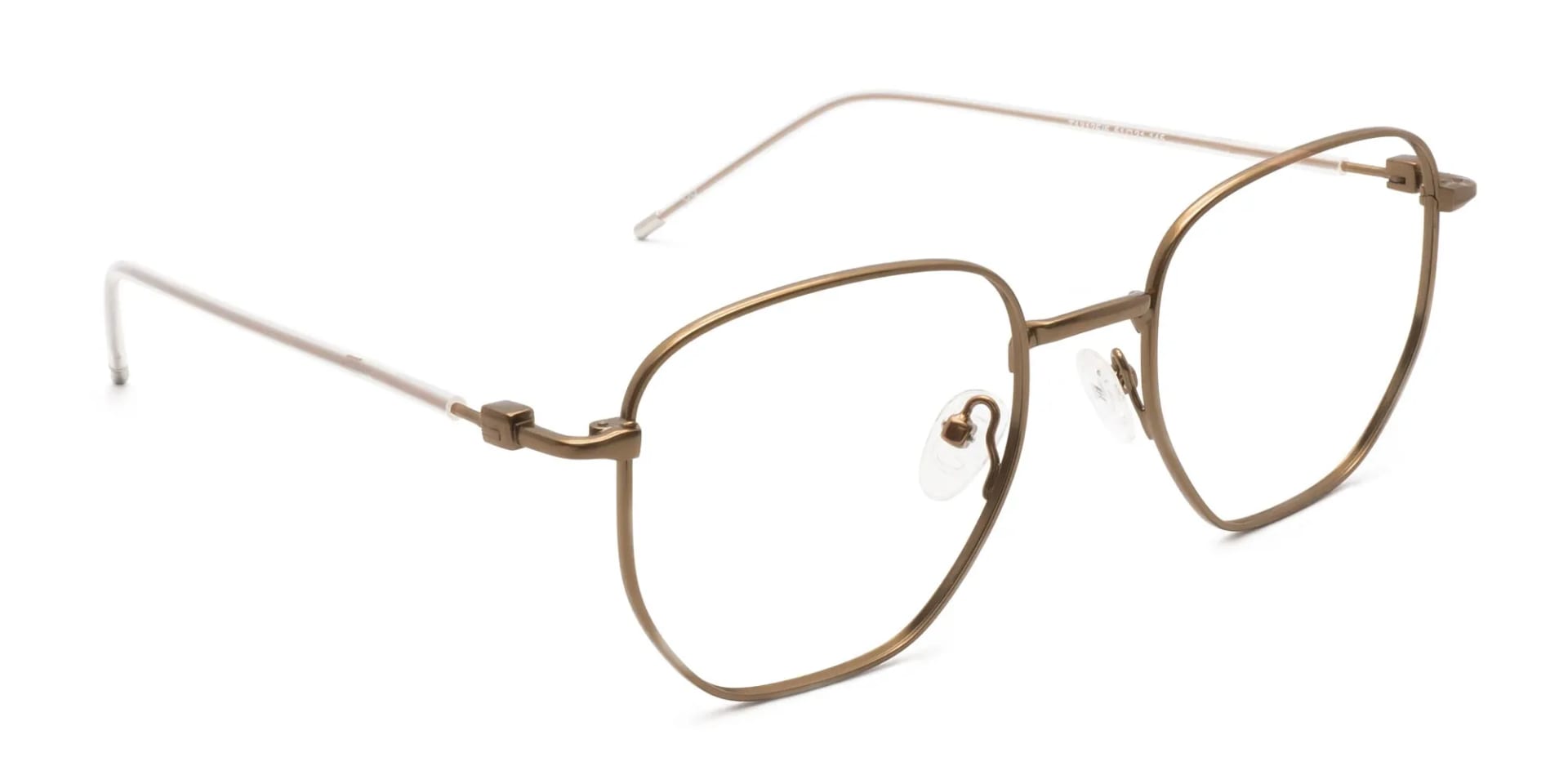 hexagon metal frame glasses-2
