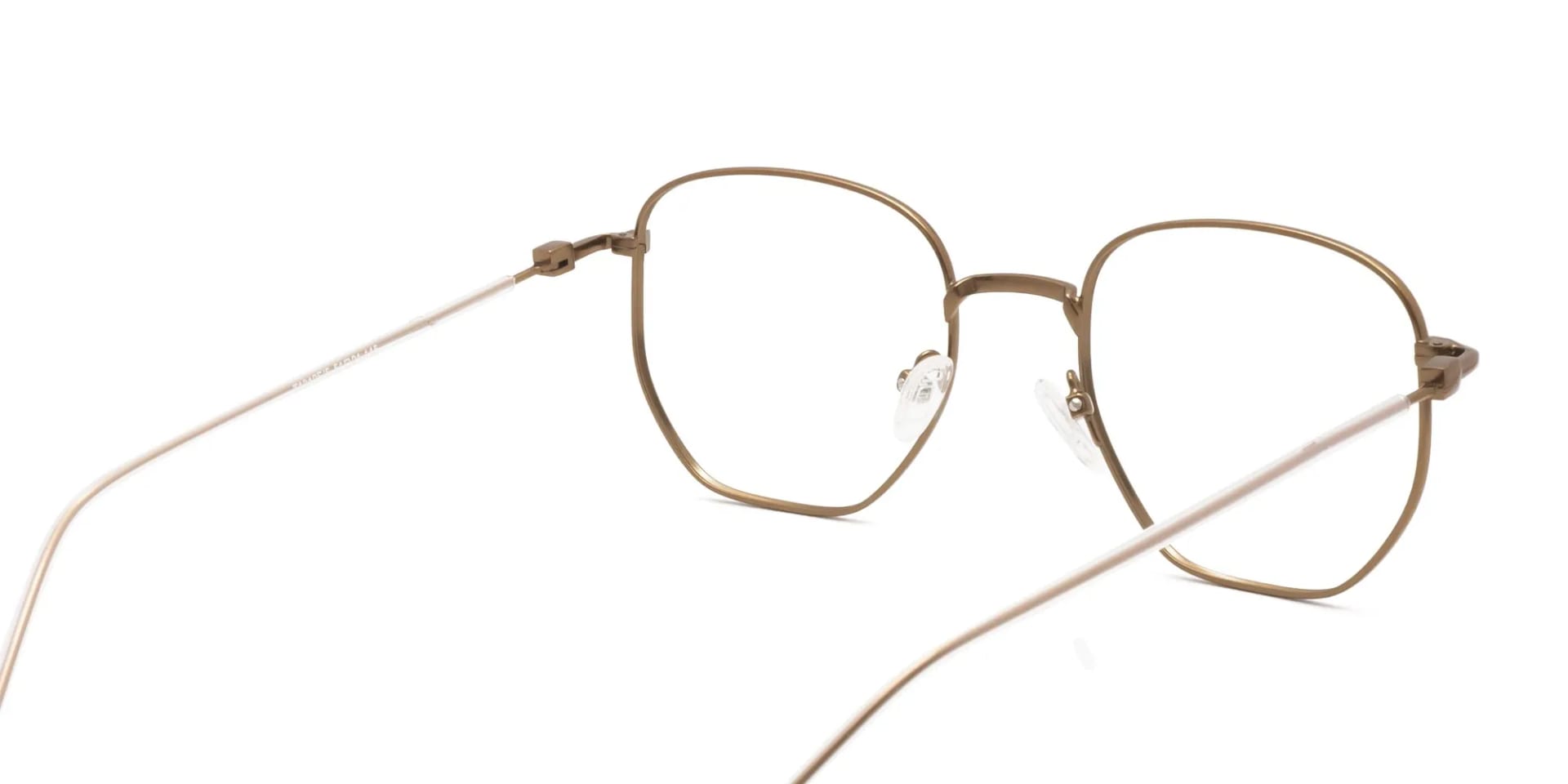 hexagon metal frame glasses-2