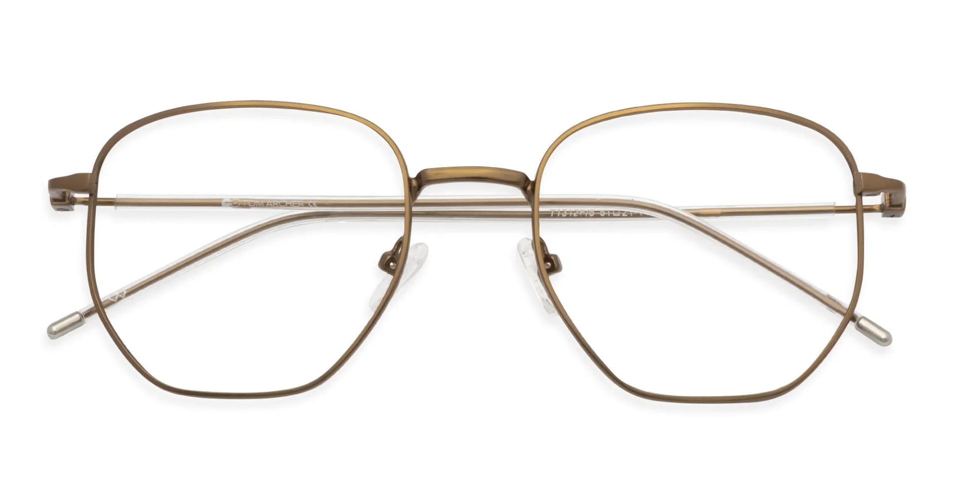 hexagon metal frame glasses-2