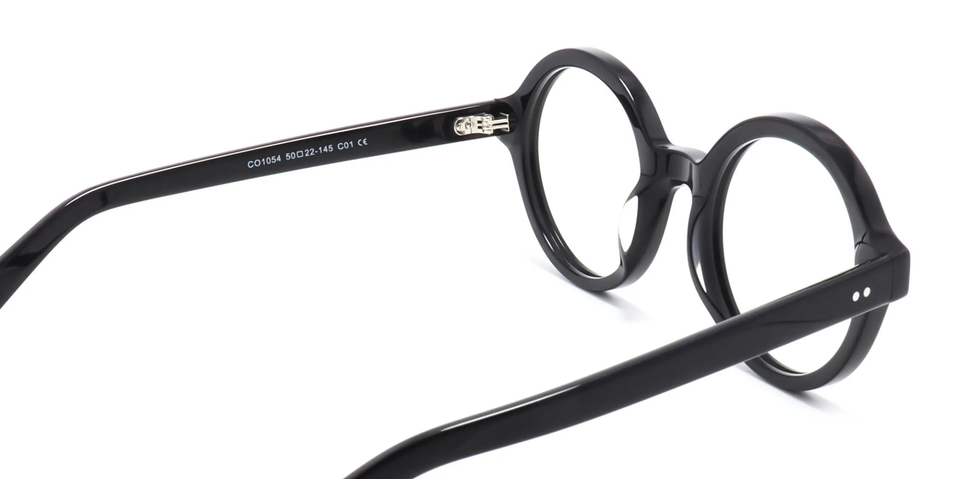 black circular reading glasses -2