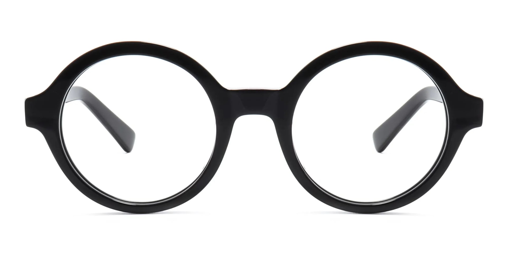 black circular reading glasses -2