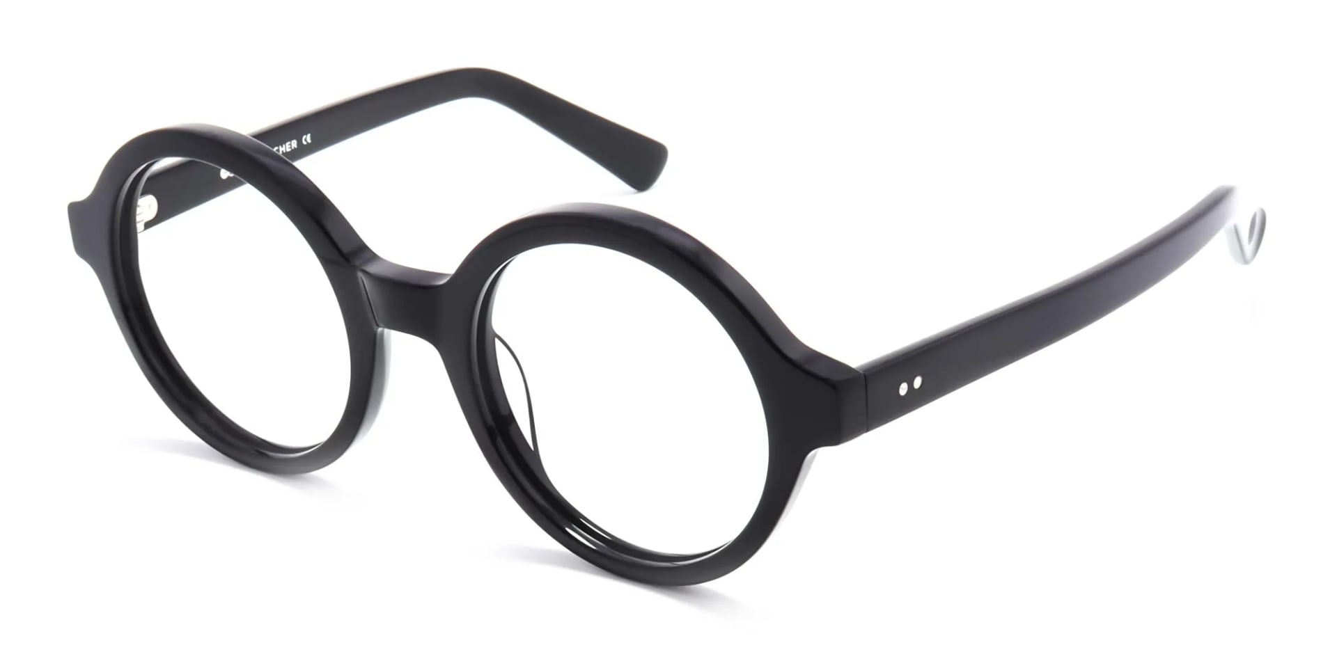 black circular reading glasses -2