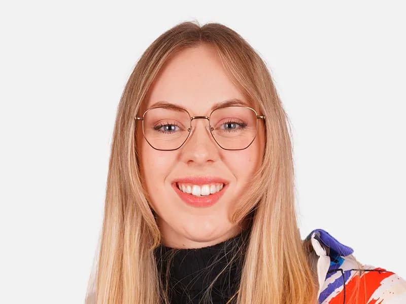 hexagon metal frame glasses-2