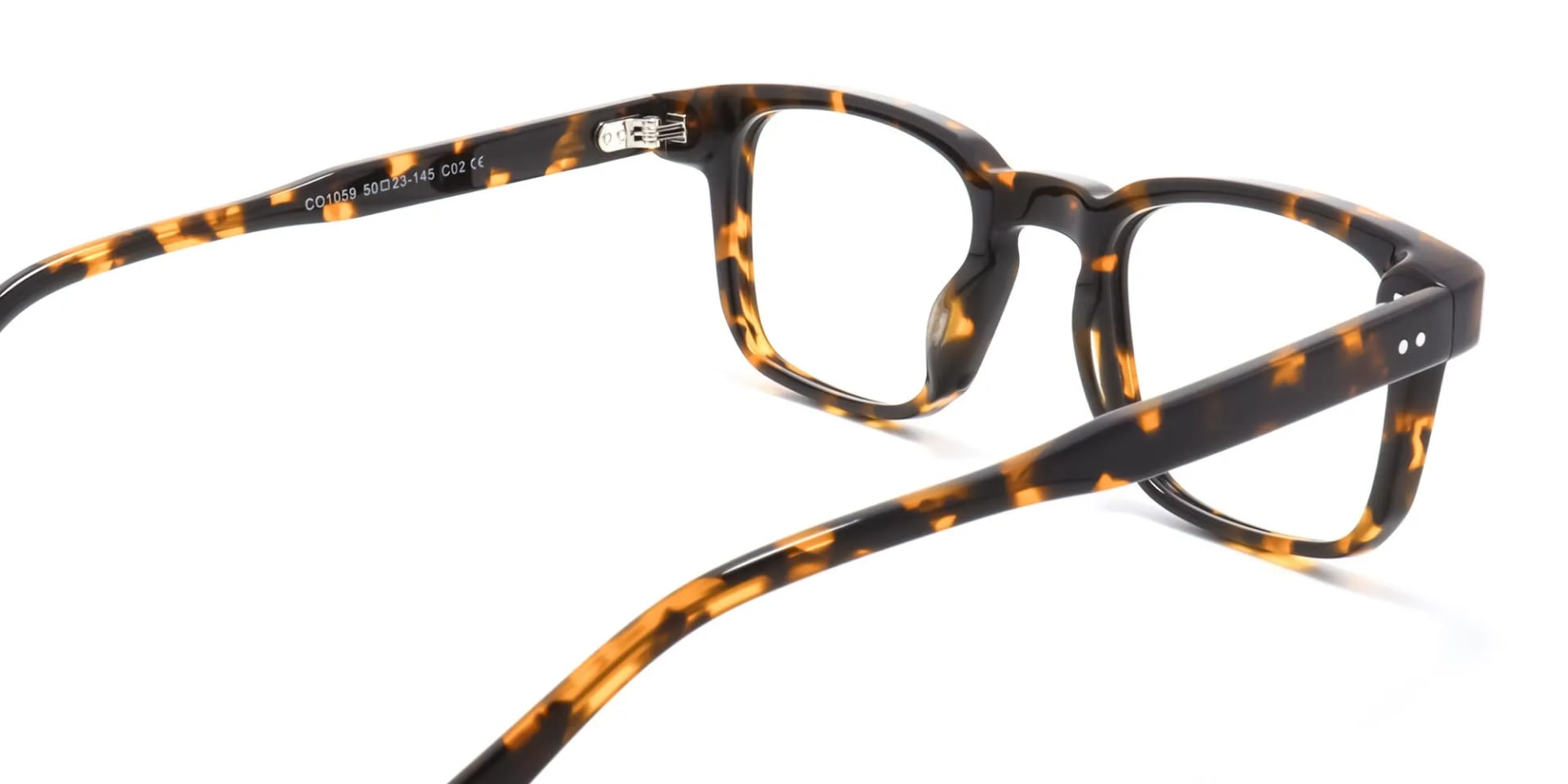 square tortoise shell eyeglasses-2