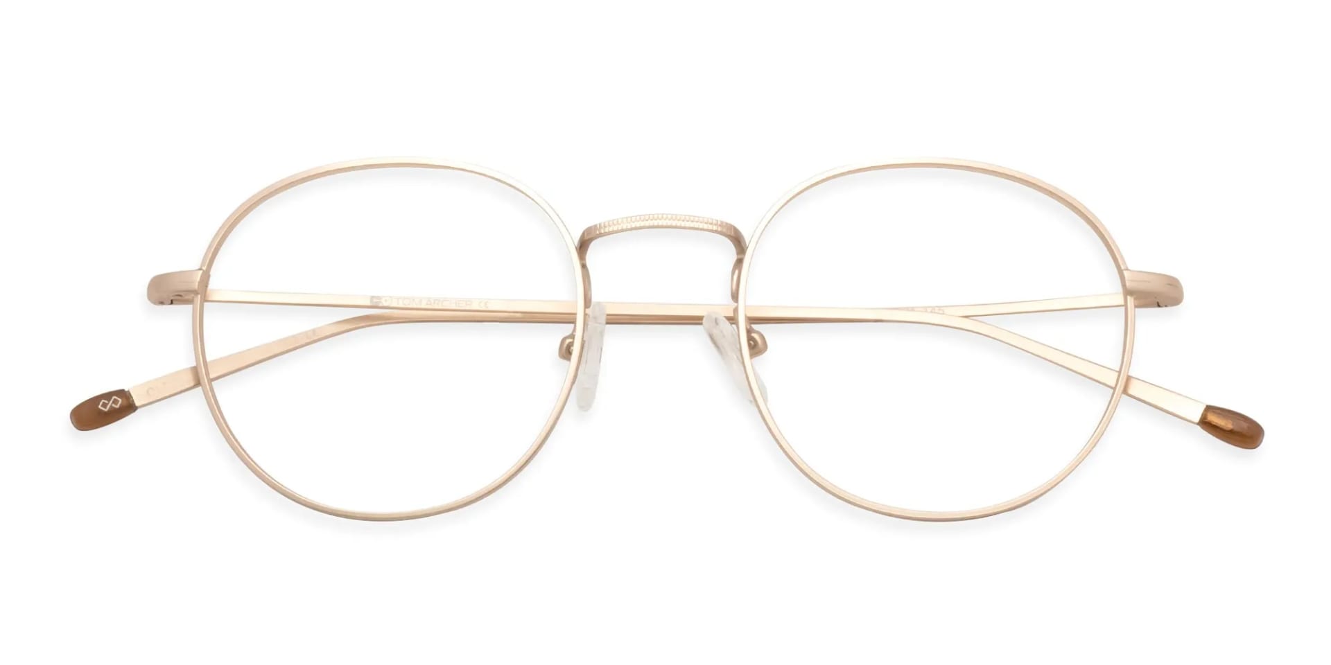 Gold Metal Round Glasses-2