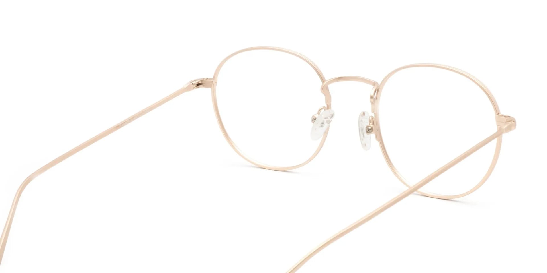 Gold Metal Round Glasses-2