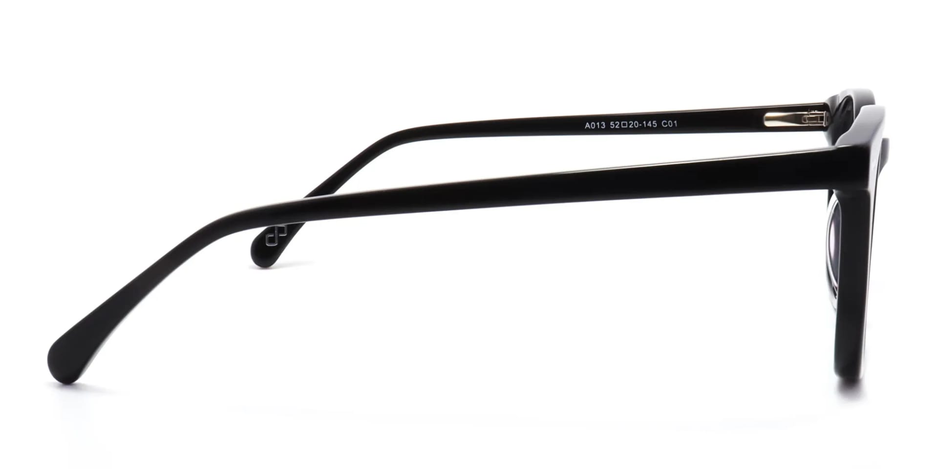 black acetate full rim glasses frame-2