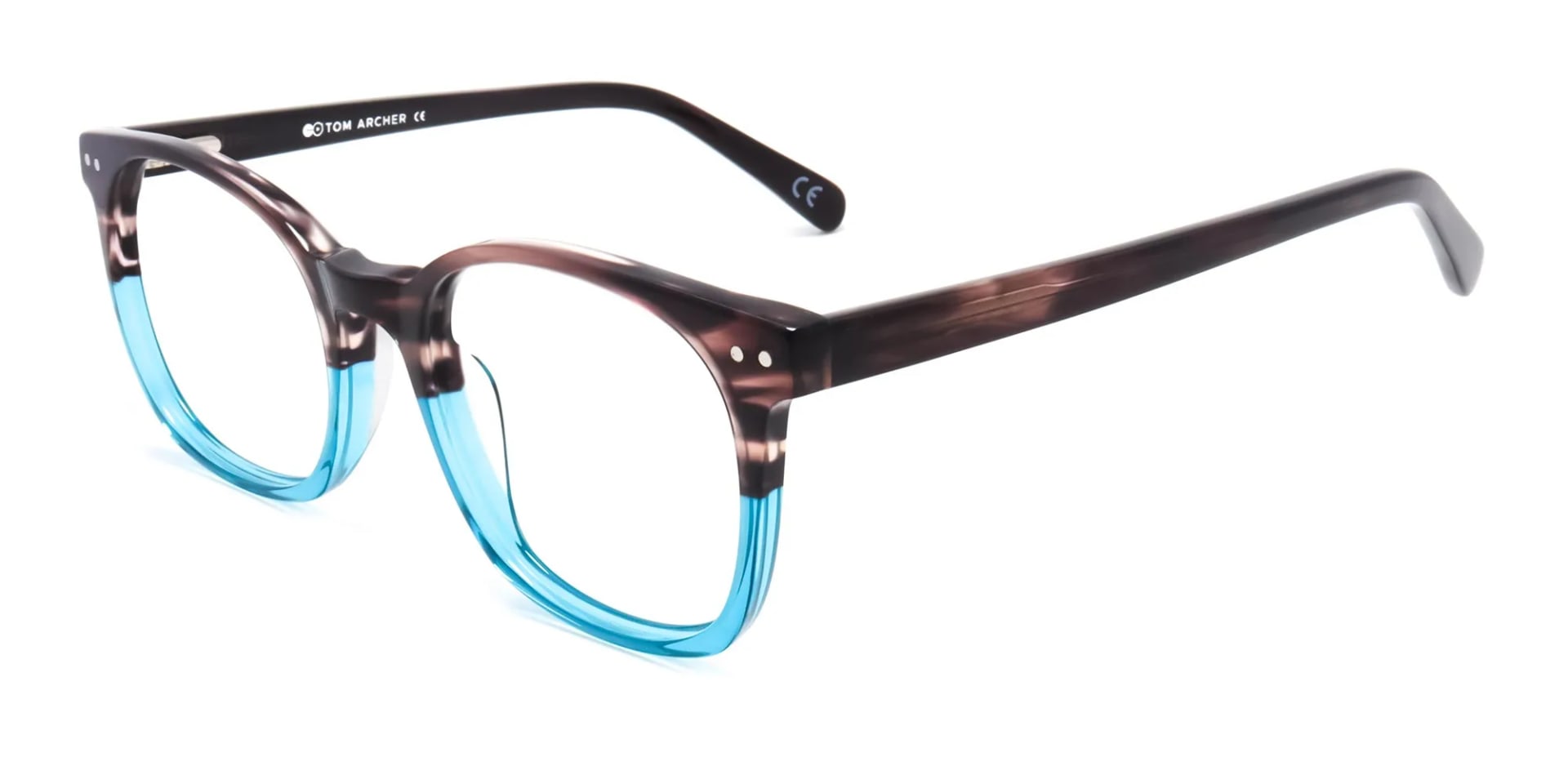 Brown Dual Tone round glasses-2