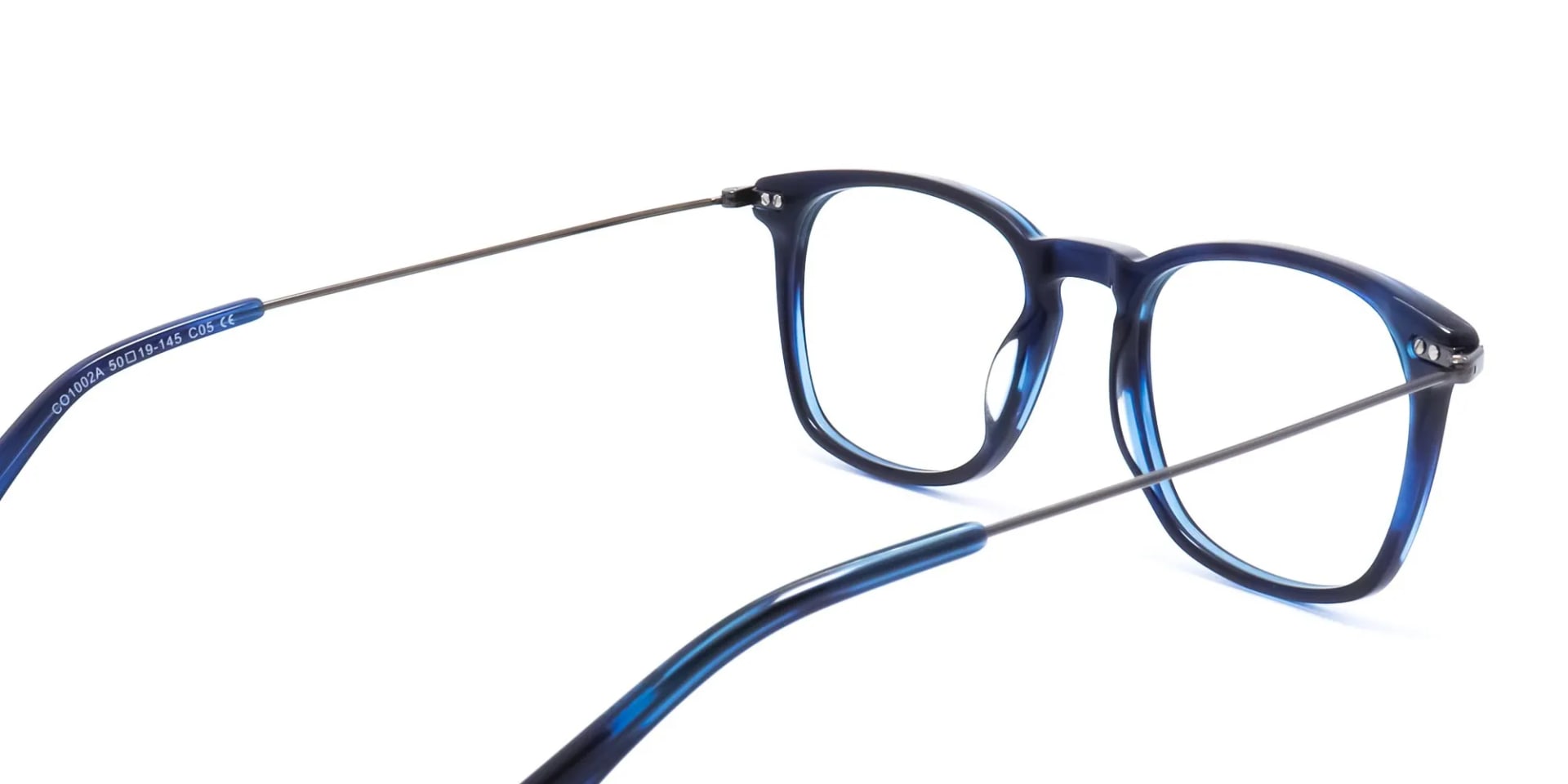 Blue Tortoiseshell square glasses -2