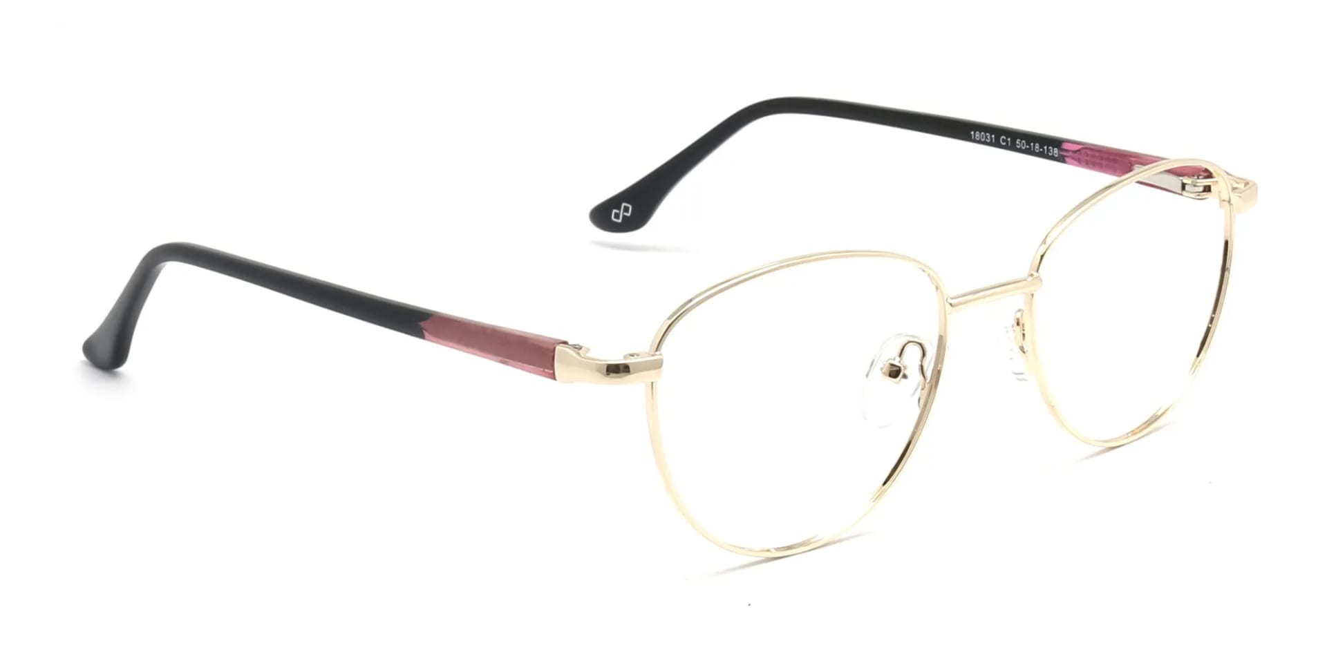 Gold Round Blue Light Glasses-2