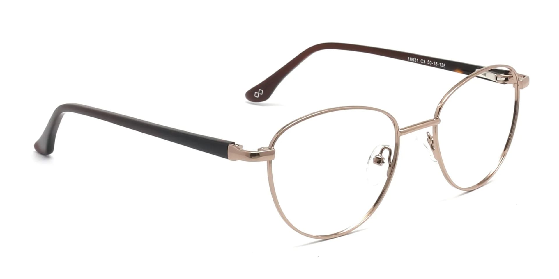 Round Brown Glasses Frames=2