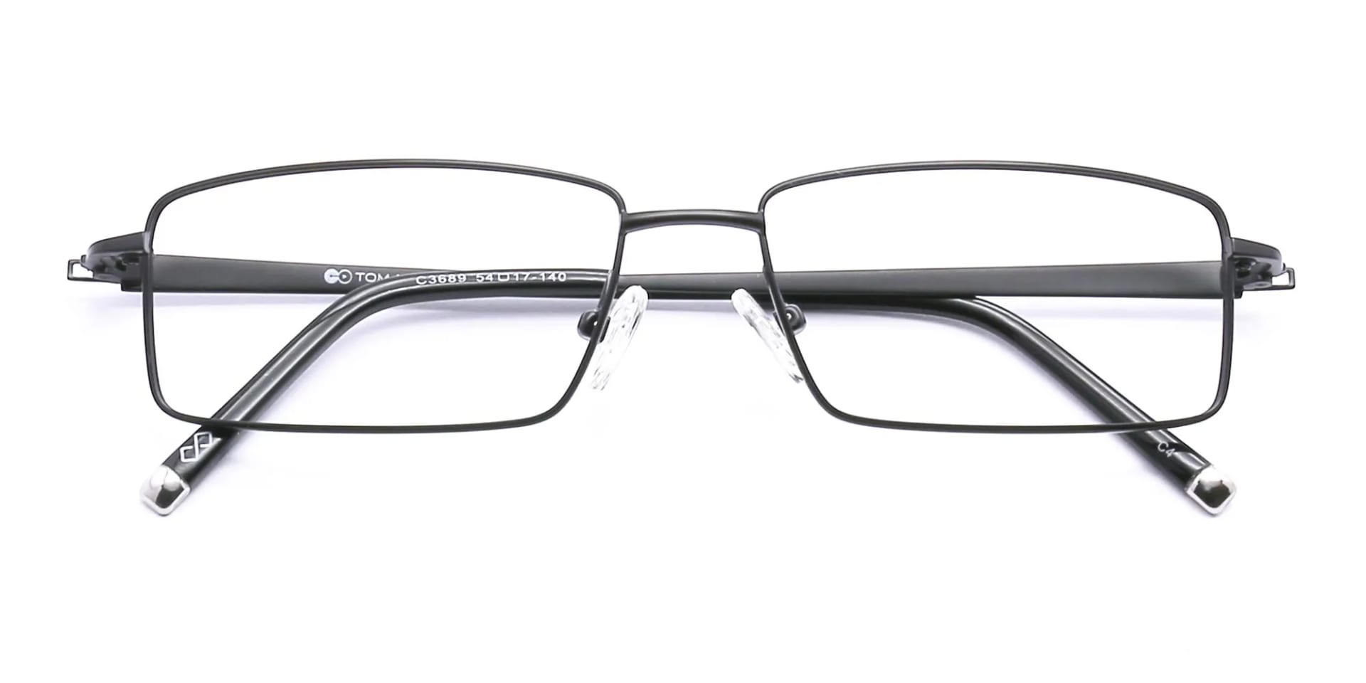 black rectangular reading glasses-2